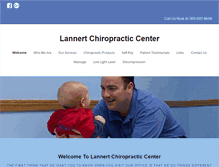 Tablet Screenshot of lannertchiropractic.com